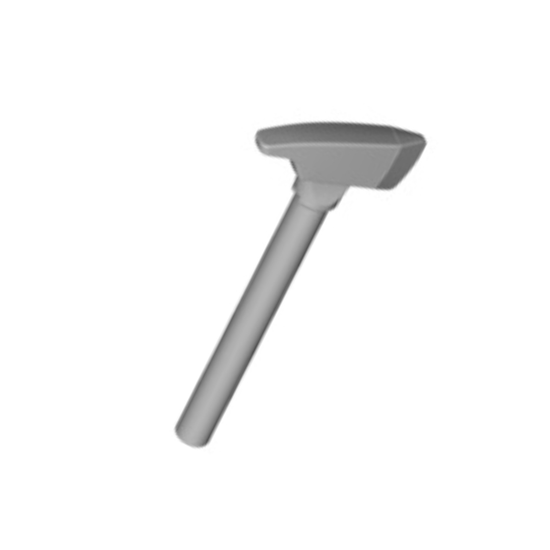 LEGO Minifigure Accessory - Axe Pick End, Light Bluish Grey