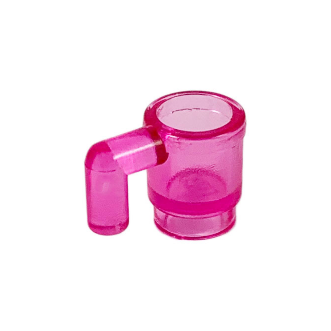 LEGO Minifigure Accessory - Cup, Translucent Dark Pink