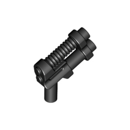 LEGO Minifigure Accessory - Gun Two Barrel Pistol, Black