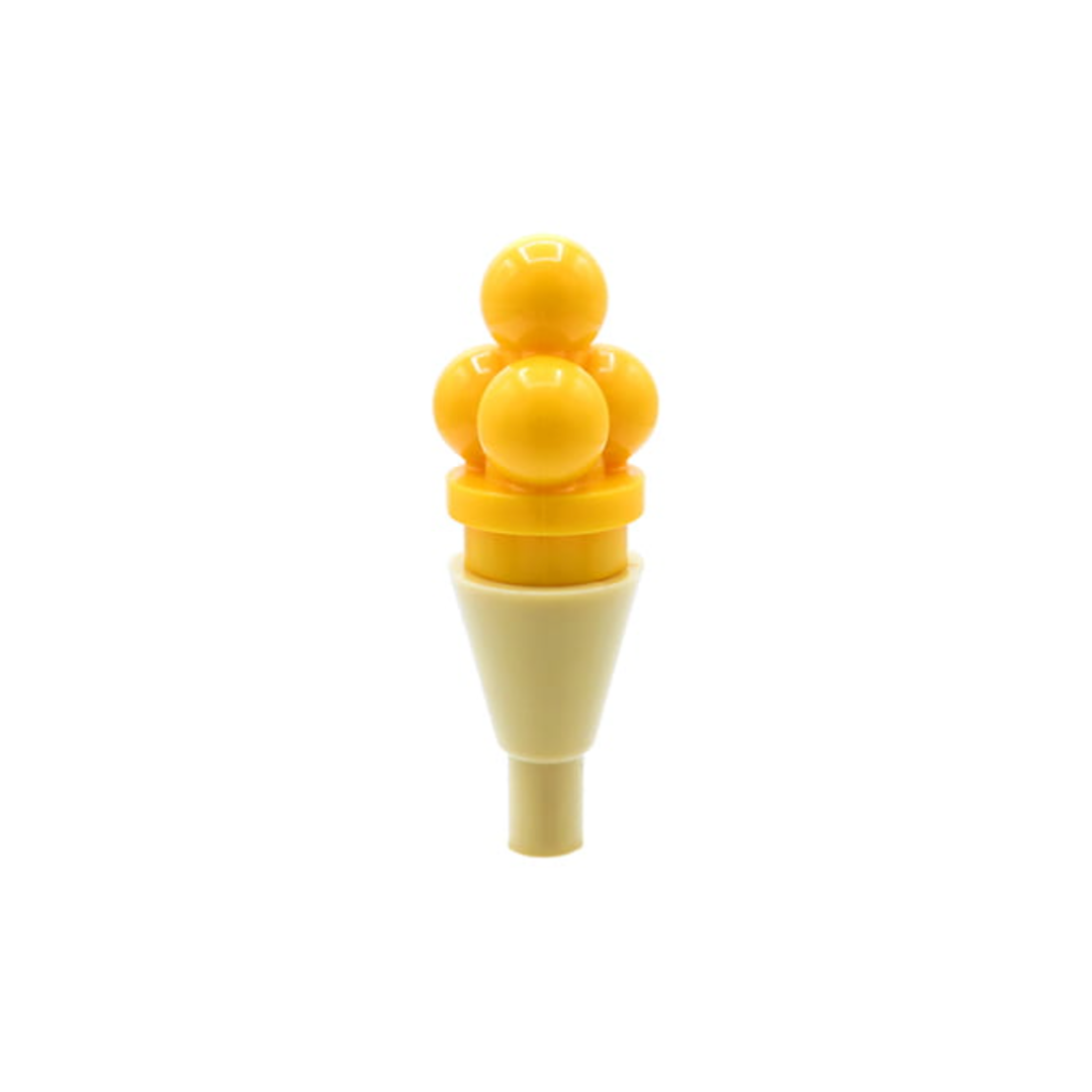 LEGO Minifigure Accessory - Ice Cream Scoops, Bright Light Orange