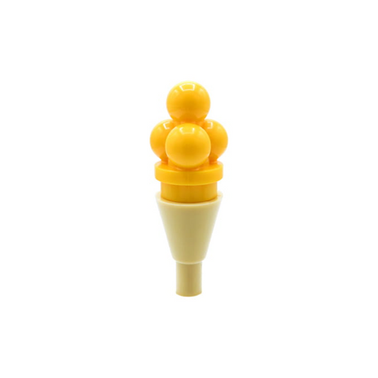 LEGO Minifigure Accessory - Ice Cream Scoops, Bright Light Orange