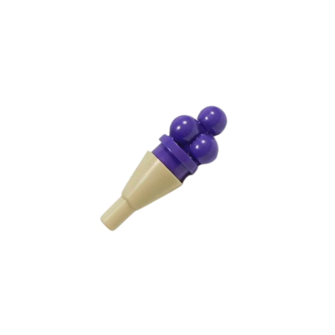 LEGO Minifigure Accessory - Ice Cream Scoops, Dark Purple