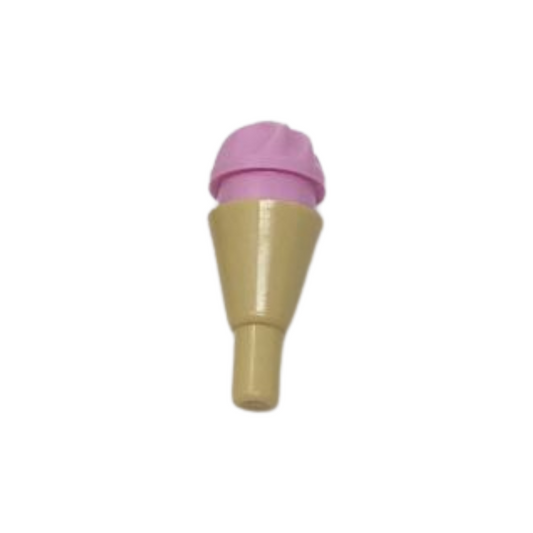 LEGO Minifigure Accessory - Ice Cream Swirl, Bright Pink