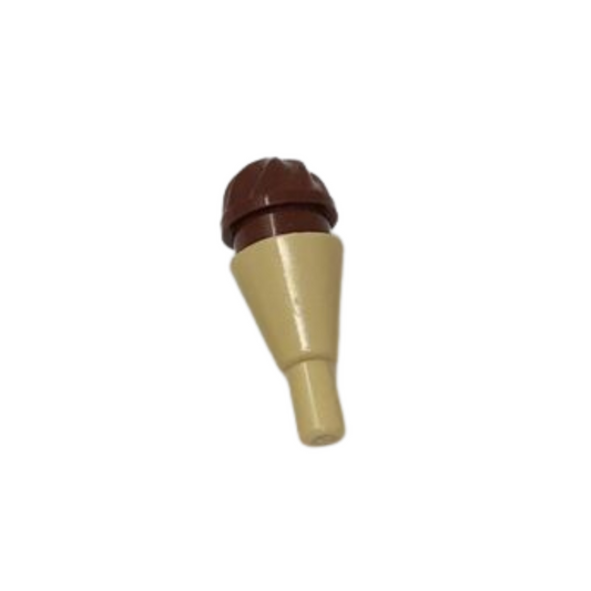 LEGO Minifigure Accessory - Ice Cream Swirl, Reddish Brown