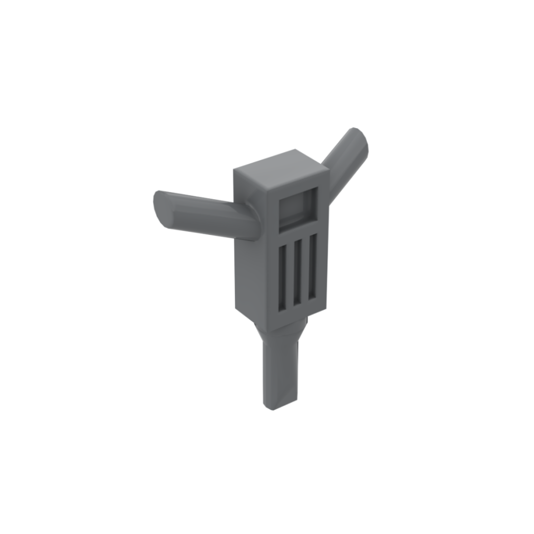 LEGO Minifigure Accessory - Jackhammer, Dark Grey