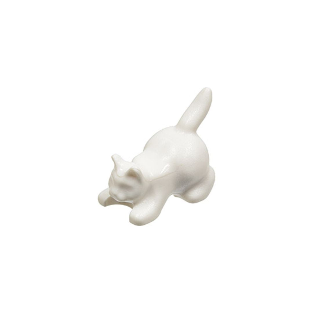 LEGO Crouching Cat Minifigure in White