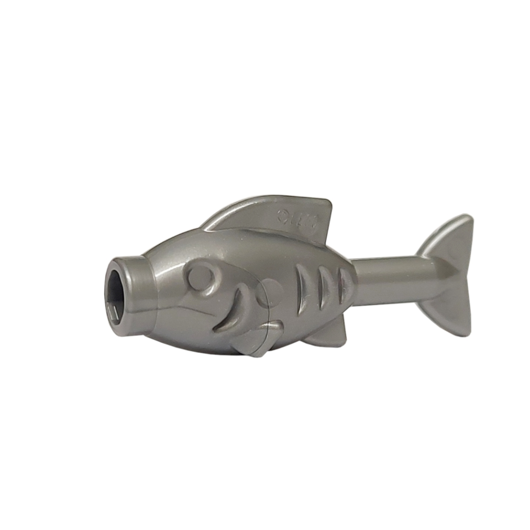 LEGO Fish Minifigure - Flat Silver Colour