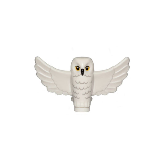 LEGO Hedwig Owl minifigure from Harry Potter with spread wings