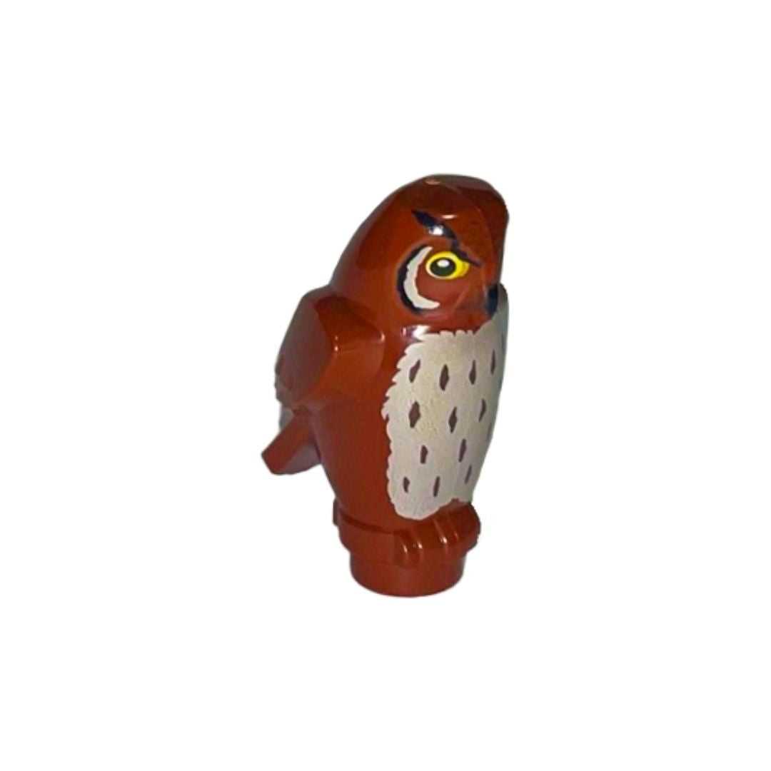 LEGO Owl Minifigure in Reddish Brown colour and Angular Features