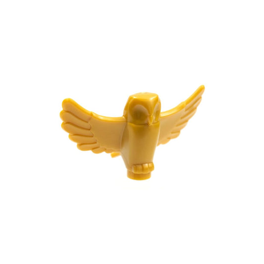 LEGO Pearl Gold Owl Minifigure with Spread Wings