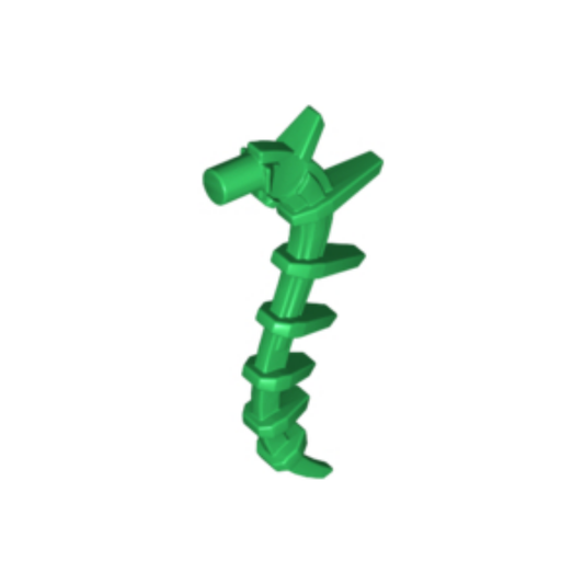 LEGO Minifigure Accessory - Plant Vine Seaweed/Bionicle Spine, Green