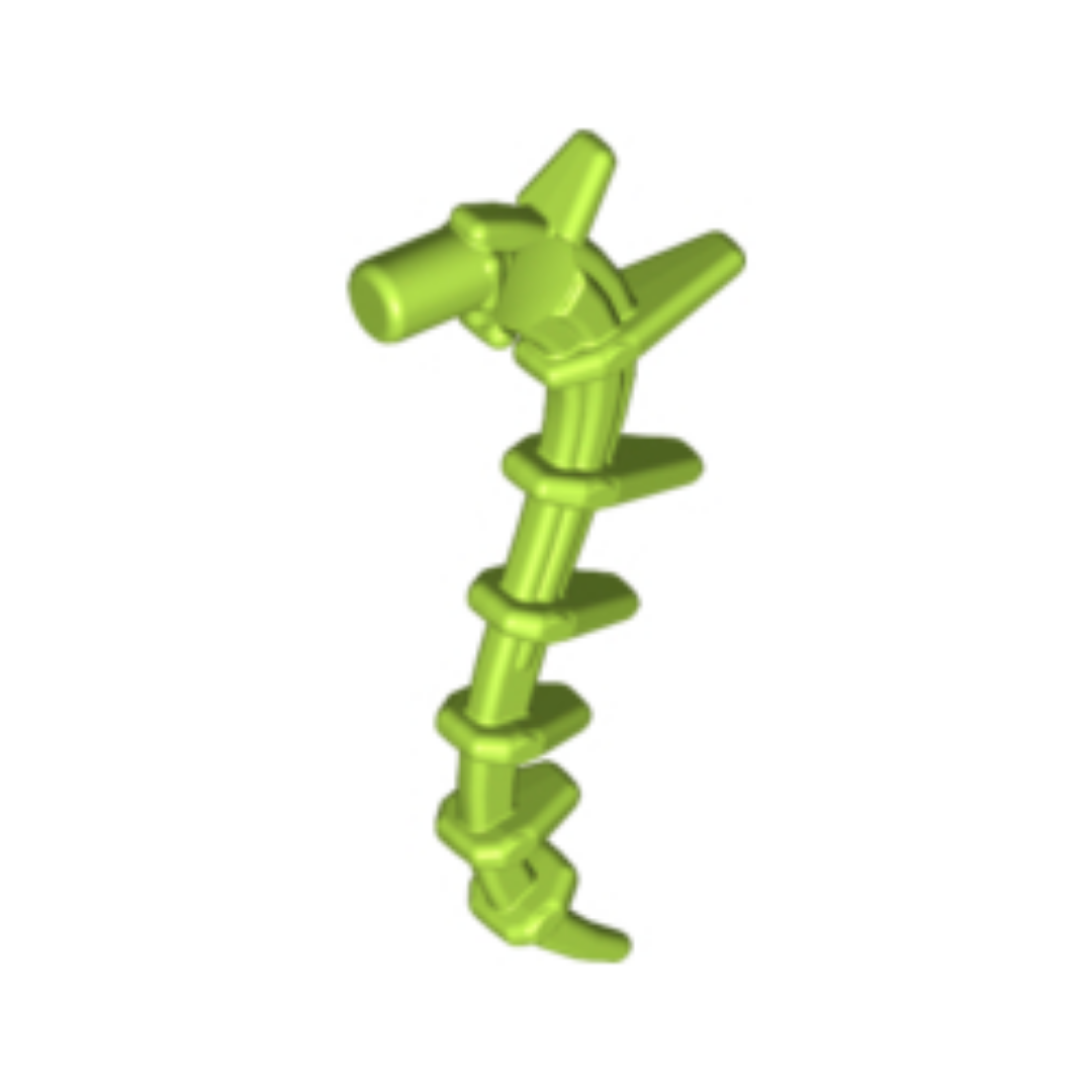 LEGO Minifigure Accessory - Plant Vine Seaweed/Bionicle Spine, Lime