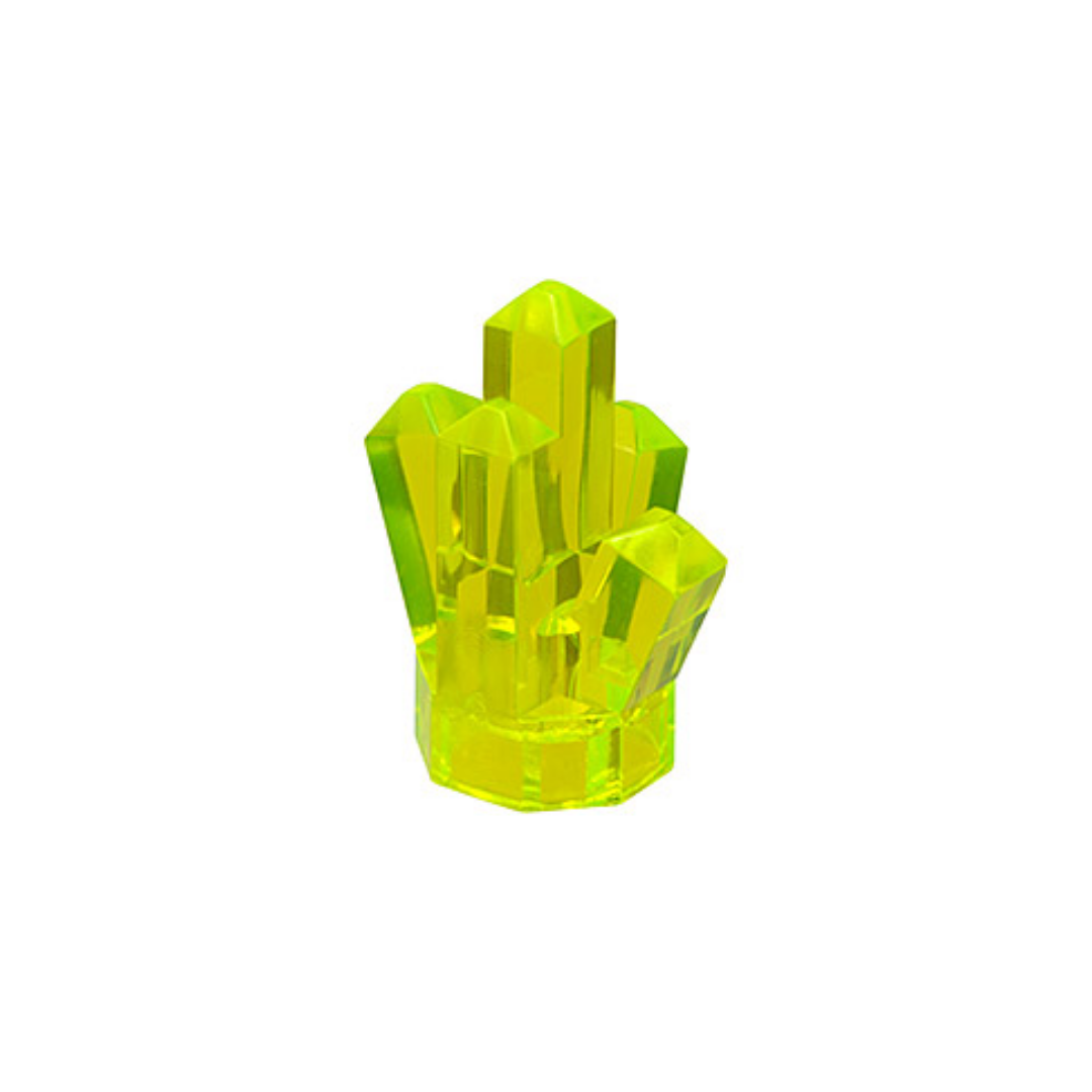 LEGO Minifigure Accessory - Rock 1x1 Crystal 5 Point, Translucent Neon Green