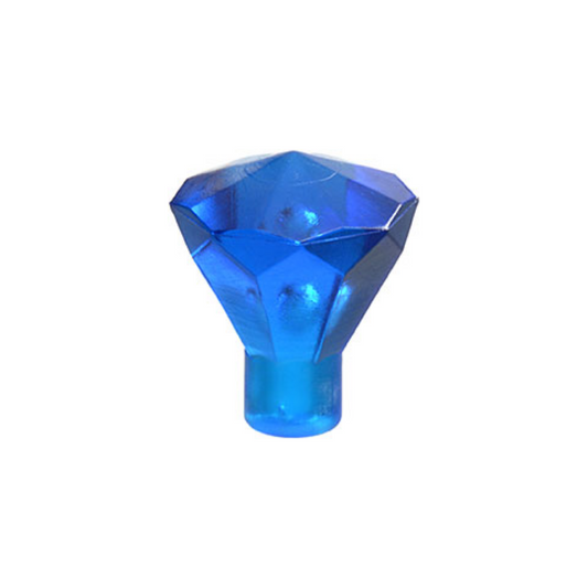 LEGO Minifigure Accessory - Rock 1x1 Jewel 24 Facet, Translucent Dark Blue