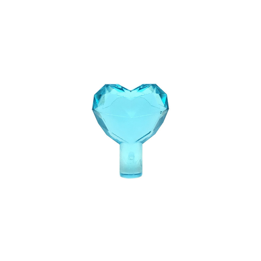 LEGO Minifigure Accessory - Rock Jewel Heart, Translucent Light Blue