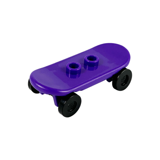 LEGO Minifigure Accessory - Skateboard Deck with Black Wheels, Dark Purple