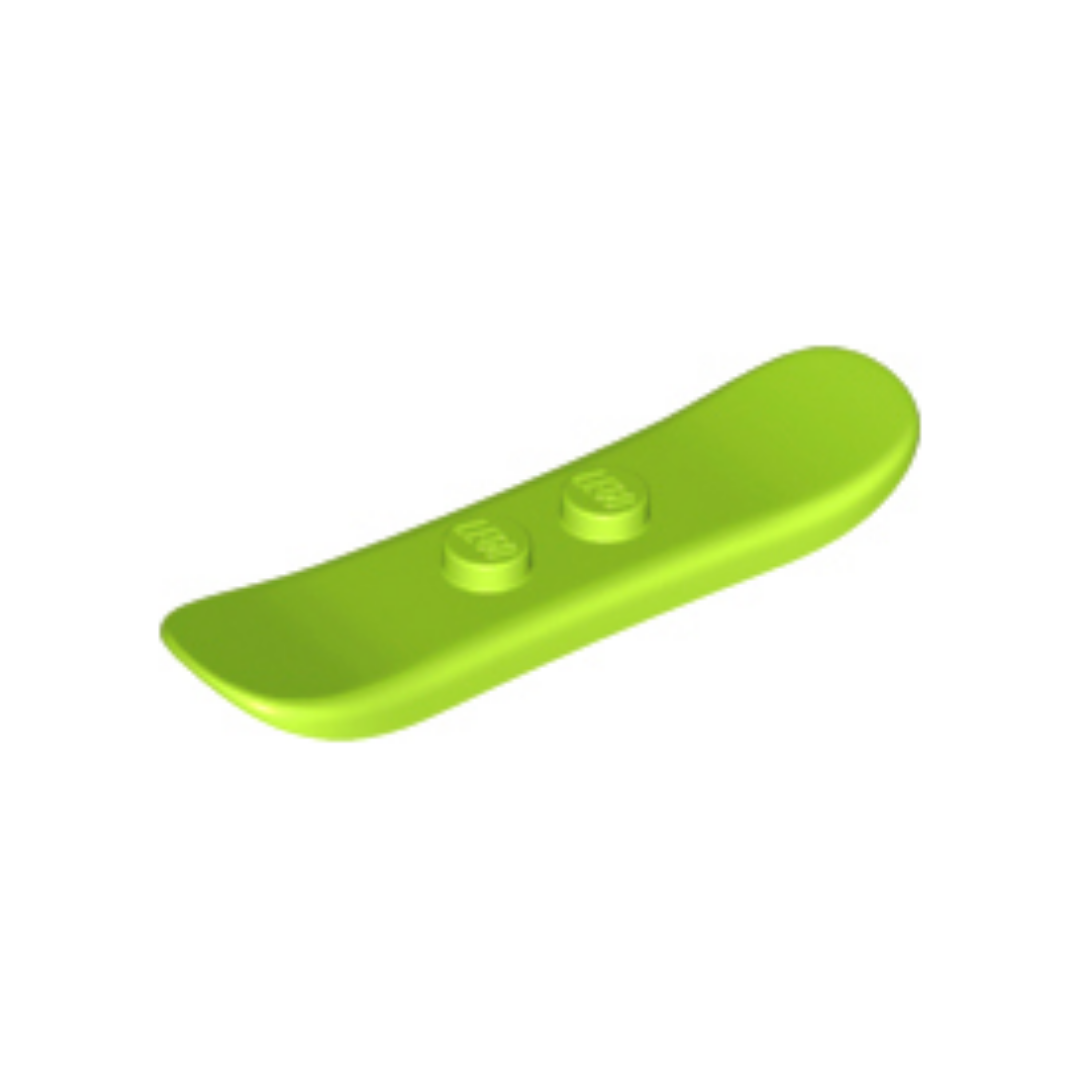 LEGO Minifigure Accessory - Snowboard Small, Lime