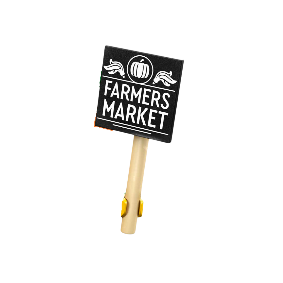 LEGO Minifigure Accessory - Farmers Market Sign and Stick (From Series 24 Carrot Mascot)