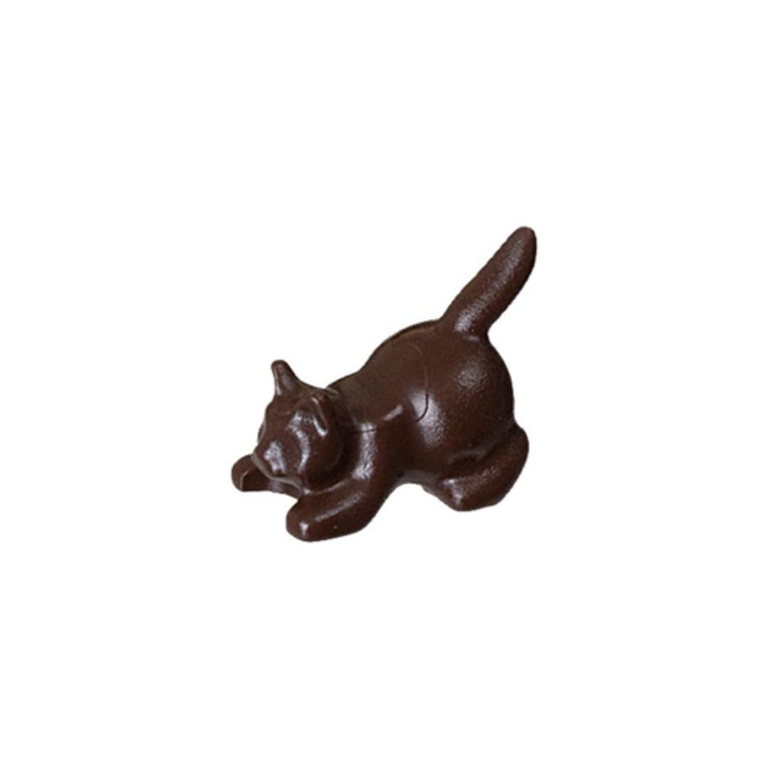 LEGO Minifigure Animal - Cat Crouching, Dark Brown