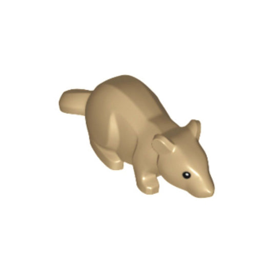 LEGO Minifigure Animal - Rat Mouse, Dark Tan