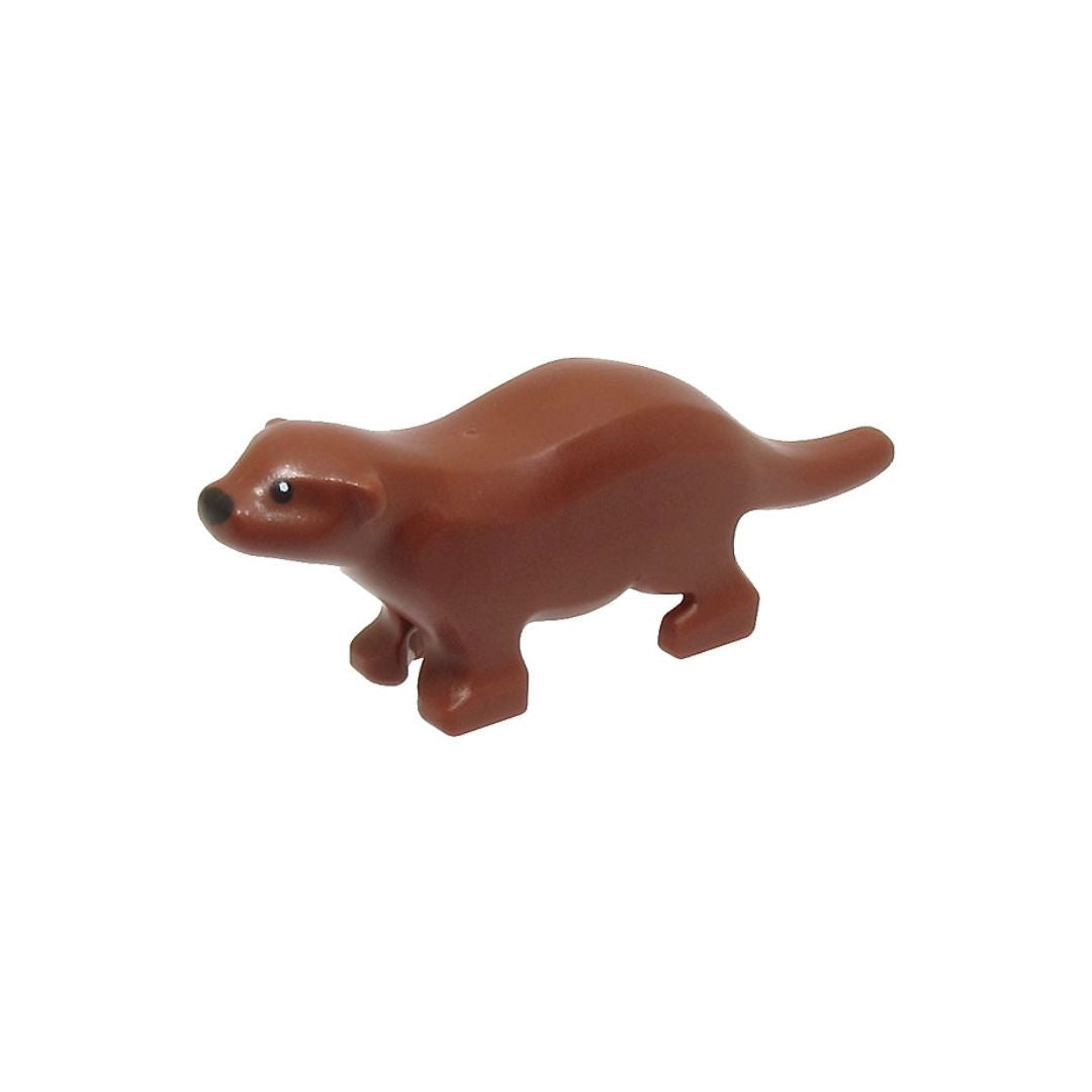 LEGO Minifigure Animal - River Otter, Reddish Brown